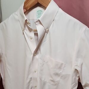 Brooks Brothers Men's Soft Pink Polo Shirt